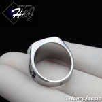 MEN's Stainless Steel Tiger Eye Gemstone Stone Silver Black Ring Size 8-13*TR37