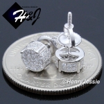 MEN 925 STERLING SILVER 6MM SILVER/GOLD/BLACK ROUND SCREW BACK STUD EARRING*GE/SE/BE146