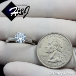 WOMEN 925 STERLING SILVER 1CT ROUND CUT CZ SIMPLE ENGAGEMENT RING SIZE 6-9*SR63
