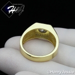 MEN 925 STERLING SILVER LAB DIAMOND ICED BLING RING*GR67