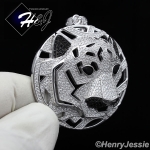 MEN 925 STERLING SILVER LAB DIAMOND ICED BLING TIGER HEAD CHARM PENDANT*SP46