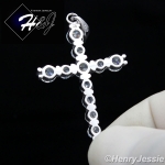 MEN WOMEN 925 STERLING SILVER ICED BLING CROSS CHARM PENDANT*SP73