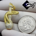 MEN 925 STERLING SILVER LAB DIAMOND ICED BLING 3D HOOKAH GOLD PENDANT*GP158