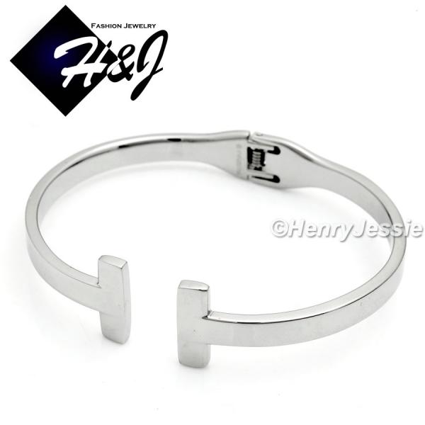 WOMEN 316 L Stainless Steel Silver Cuff Adjustable Bangle/Handcuff Bracelet*B68