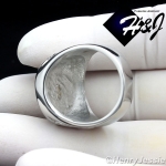 MEN Stainless Steel Silver Gold Lion Head Eagle Greek Key Design Round Ring*R83