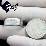 MEN Stainless Steel 8mm Silver CZ Cross Band Ring Size 8-13*R97