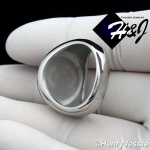 MEN WOMEN Stainless Steel Silver Black Eye of Horus Round Ring Size 8-12*R102