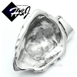 MEN's Stainless Steel Silver Black LION KING FACE 3D Charm Pendant*P50