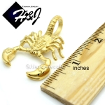 MEN's Stainless Steel Gold Scorpion King Tail 3D Charm Pendant*GP57