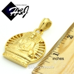MEN's Stainless Steel Gold Buddha Charm Pendant*GP61