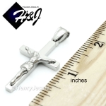 MEN's Stainless Steel Silver JESUS Christ Cross Crucifix Charm Pendant*P62