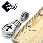 MEN Stainless Steel Black Silver 3D Boxing Glove Cross Charm Pendant*P75