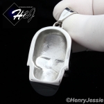 BIKER MEN Stainless Steel Silver Black Star Skull Heads Charm Pendant*P84