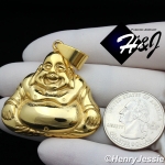 MEN's Stainless Steel Gold Tone 3D Buddha Charm Pendant*GP96