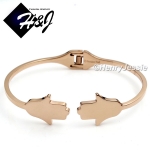 WOMEN Stainless Steel Silver/Gold/Rose Gold Hamsa Hand Handcuff/Bracelet*B81