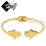 WOMEN Stainless Steel Silver/Gold/Rose Gold Hamsa Hand Handcuff/Bracelet*B81