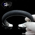 BIKER MEN Stainless Steel 12mm Silver/Black Dragon Heads Leather Adjust Bracelet*B83
