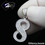 MEN WOMEN 925 STERLING SILVER LAB DIAMOND ICED BLING NUMBER 