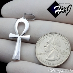 MEN WOMEN 925 STERLING SILVER PLAIN SIMPLE ANKH KEY CROSS CHARM PENDANT*SP195