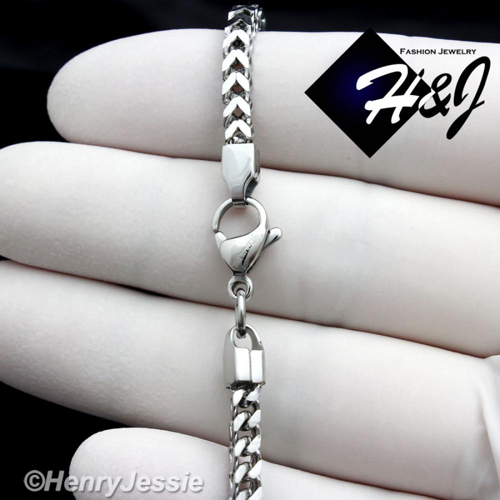 20"24"30"MEN's Stainless Steel 2mm/3mm Silver Franco Cuban Curb Box Link Chain Necklace*N150
