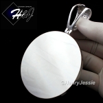 MEN 14K WHITE GOLD FINISH LAB DIAMOND OVERSIZE HEAVY ICED SILVER ROUND CHARM PENDANT*BP11