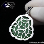 MEN WOMEN Stainless Steel Jade/Onyx/Blue/Pink/White Gemstone Silver ICED Buddha Pendant*P117