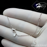 WOMEN 925 STERLING SILVER PLAIN SIMPLE CROSS PENDANT CHAIN NECKLACE*WN1
