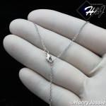 WOMEN 925 STERLING SILVER PLAIN SIMPLE CROSS PENDANT CHAIN NECKLACE*WN1