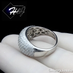 WOMEN 925 STERLING SILVER ICY BLING CZ ETERNITY RING SIZE 6-10*SR137