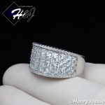 WOMEN 925 STERLING SILVER ICY BLING CZ ETERNITY RING SIZE 6-10*SR138