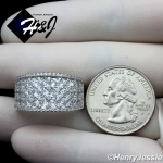 WOMEN 925 STERLING SILVER ICY BLING CZ ETERNITY RING SIZE 6-10*SR138