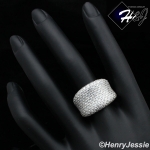 WOMEN 925 STERLING SILVER ICY BLING CZ ETERNITY RING SIZE 6-10*SR139