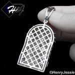 MEN 925 STERLING SILVER ICY LAB DIAMOND SILVER BLING 3D JESUS FACE CHARM PENDANT*SP274