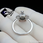 WOMEN 925 STERLING SILVER ICY BLING CZ TURTLE TORTOISE SILVER RING SIZE 6-9*S144