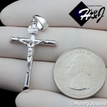MEN WOMEN 925 STERLING SILVER JESUS CHRIST CROSS CRUCIFIX CHARM PENDANT*SP213
