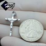 MEN WOMEN 925 STERLING SILVER SMALL JESUS CHRIST CROSS CRUCIFIX CHARM PENDANT*SP293