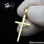 MEN WOMEN 925 STERLING SILVER SMALL GOLD JESUS CHRIST CROSS CRUCIFIX CHARM PENDANT*GP293