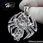 MEN 925 STERLING SILVER FULL ICY BLING CZ 3D SPIDER MAN CHARM PENDANT*SP302