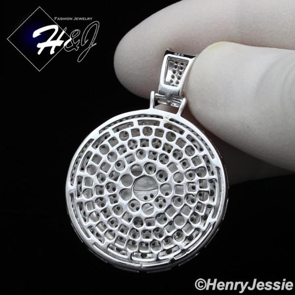 MEN 925 STERLING SILVER ICY DIAMOND SILVER EGYPTIAN EYE OF HORUS CHARM PENDANT*SP204