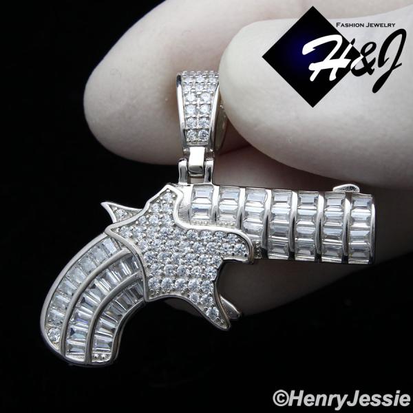 MEN WOMEN 925 STERLING SILVER ICY BLING DIAMOND 