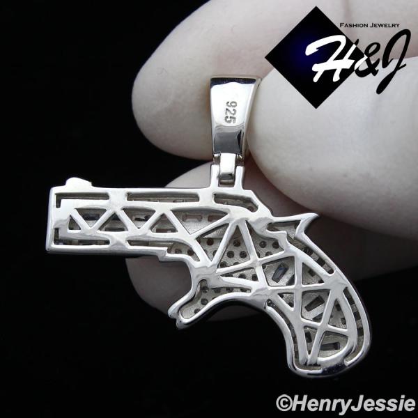 MEN WOMEN 925 STERLING SILVER ICY BLING DIAMOND 