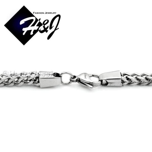 MEN's Stainless Steel 6mm Silver Franco Box Cuban Curb Chain Necklace*24