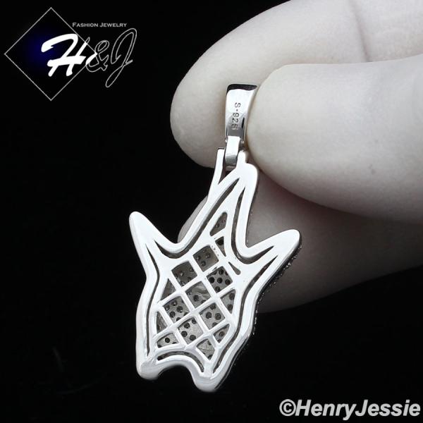 925 STERLING SILVER ICY BLING CZ 3D CARTOON PENDANT*SP416